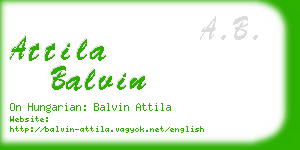 attila balvin business card